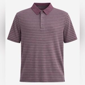 AG Green Label Polo Shirt NWT Burgundy/Gray
